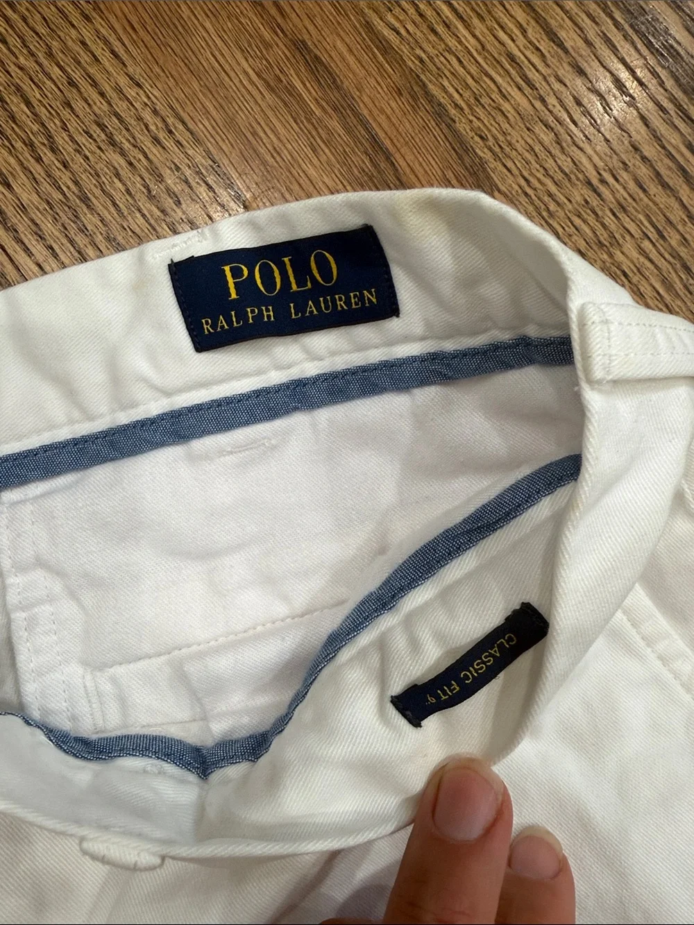 Polo by Ralph Lauren Men’s White Cotton Classic Fit 9” Size 36 Shorts